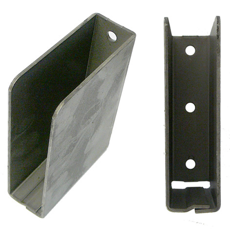 Pocket for under-curtain profile, riveting 80x110x25 mm